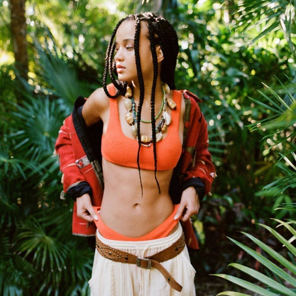 Urban Outfitters Orange Bikini Top